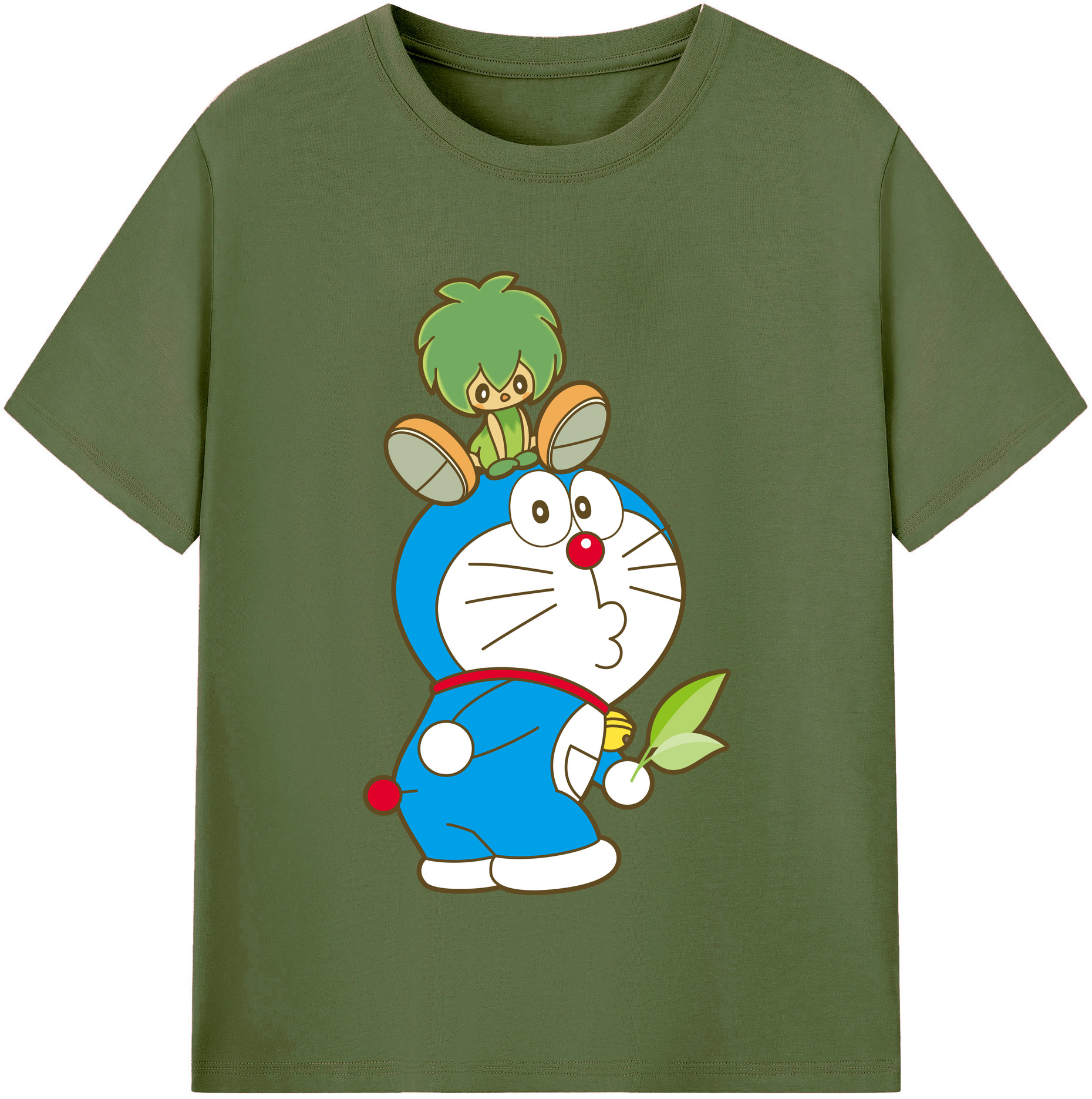 （画像用） ドラえもん Doraemon 綿100％半袖Tシャツ（フロントプリント）